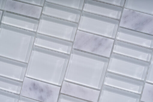 mosaic marble và kính