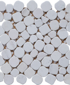 mosaic marble trắng tự nhiên