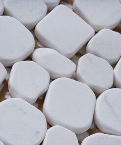 mosaic marble trắng tự nhiên