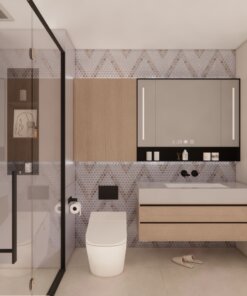 gạch mosaic marble ốp nhà tắm